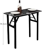 Vista 10 de Need - Escritorio plegable de 31 1/2" sin ensamblaje, mesa pequeña para computadora, escritorio robusto y resistente para espacios pequeños, marco