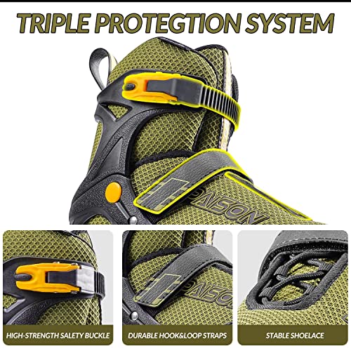 Papaison Adjustable Inline Skates For Kids And Adults With Full Light Up Wheels, Outdoor Roller Blades For Girls And Boys, Men And Women #TOP4