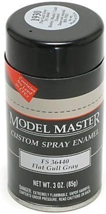 TESTORS CORPORATION Boys 1930 Model Master Spray Flat Gull 36440 Paint, 3 oz, Gray