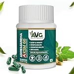 AVG Health Organics Ashwagandha KSM-66 (500 mg) – For More Strength and Stamina | Stress Relief & Immunity Boost | Improve Sleep & Brain Health | Withania Somnifera Extract-20 Capsules