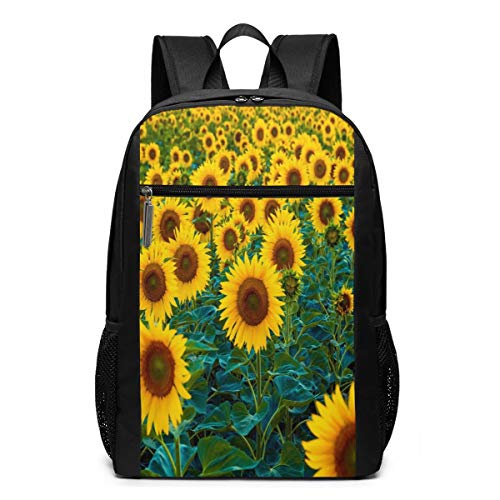 Sunflower Field Sunshine Fashion Backpack Shoulder Rucksack Bag for Womens Mens Teen Boys