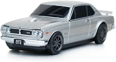 Nissan Skyline Silver Wireless Mouse 2000 GT-R Gun Metal Silver (aka Hakoska) Wireless Bluetooth Compatible Mouse
