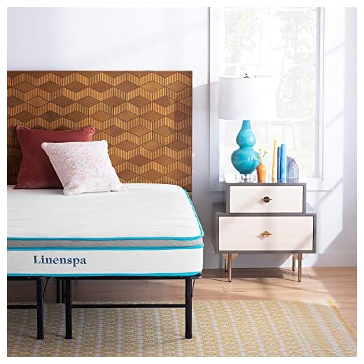 LINENSPA 8 Inch Memory Foam and Innerspring Hybrid Mattress ,twin, Medium Firm