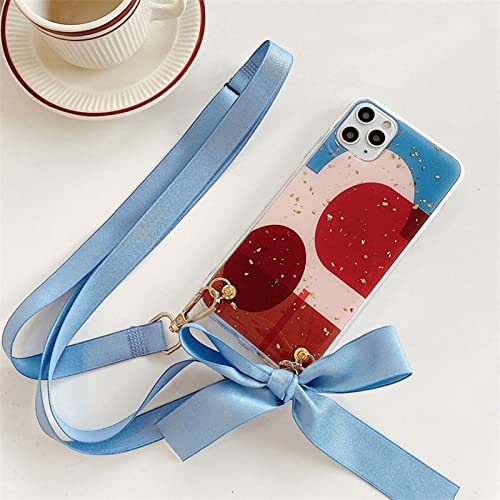 Étui iPhone cordon nœud papillon : le cadeau mode idéal avec sa couverture paillettes géométriques