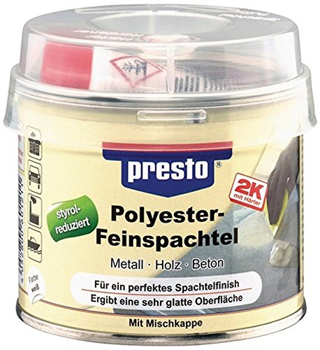 Preisvergleich Produktbild Feinspachtel 2K-Polyester-Feinspachtel weiß, 250 g, 1 Stück