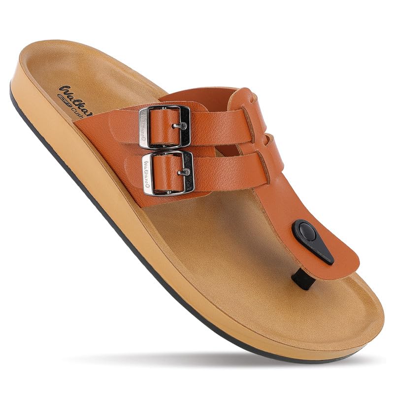 WALKAROO PLUS Soft Cushion Sandal For Men|Lightweight and Comfortable|WE1345 - Tan (B0DCGDYP1Z) Amazon Price History, Amazon Price Tracker