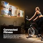 Sunny Health & Fitness Pro Cycling Stationary Bike, 40 LB Flywheel & 4-Way Adjustable Seat for Home Exercise & Indoor Cycle/Cardio Workout, Optional Free SunnyFit App Bluetooth Connection - Image 4