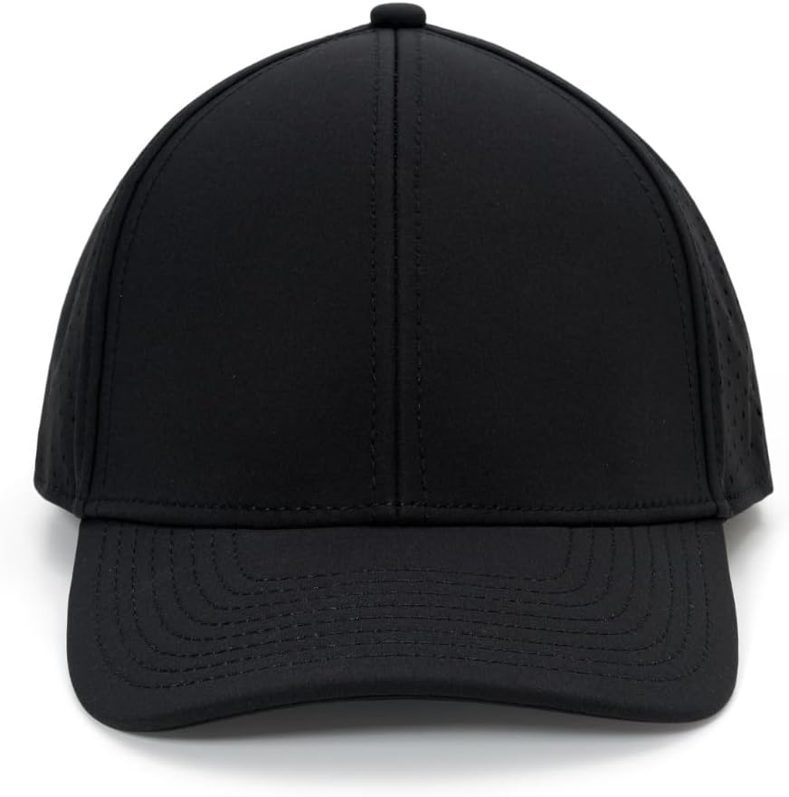 Men Quick Dry Water Resistant Mesh Snapback Baseball Cap Adjustable Hat 22"–23.6"(56–60cm) for Golf Running Workout