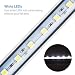 NICREW Luz Blanca LED Sumergible para Acuarios, Barra de luz Subacuatica 2W...