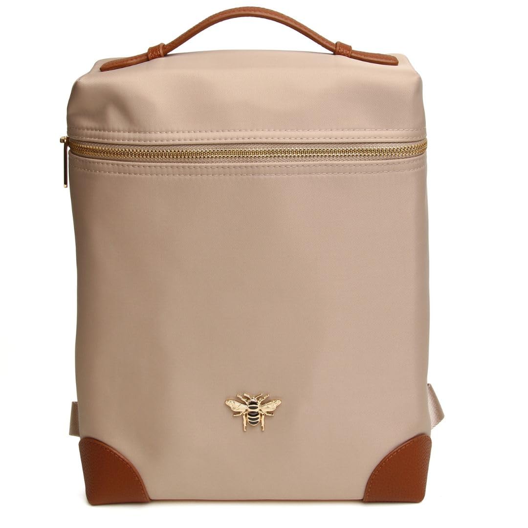 Alice Wheeler Gold Primrose Bee Lightweight Backpack - Stone