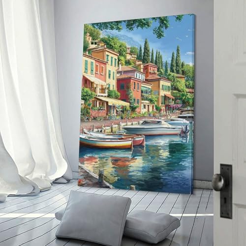 Impression sur toile Lac de Côme pour s'évader au quotidien 30x45 - 3