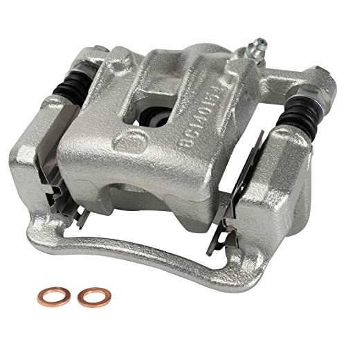 Image of TRQ Rear Right Brake Caliper w /Bracket Passenger Side