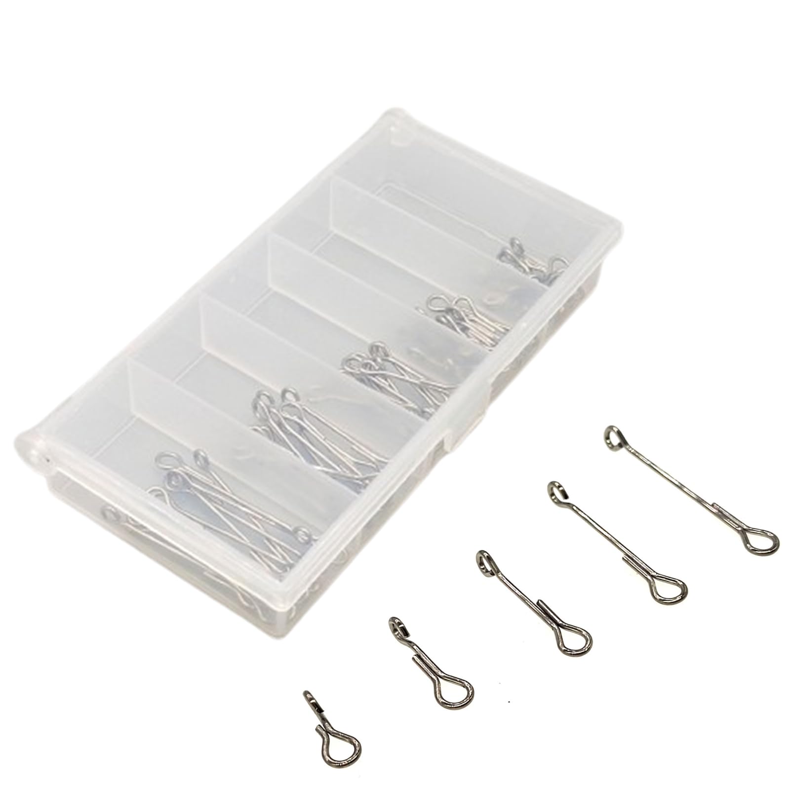 Fuulqgui 50 Pack Fly Tying Materials Set – Articulated Shanks, Hooks & Beads for Streamers, Ideal for Tying Articulated Streamers in Freshwater & Saltwater Fishing​