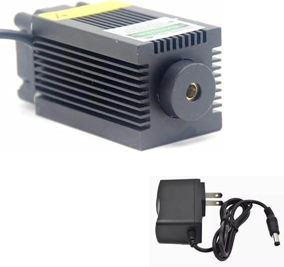 532nm-100 Green Laser Diode Module Dot Lights w/ 12V Adapter 33x55mm