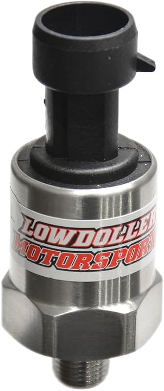 Sensor de pressão Lowdoller Motorsports 100 PSI para combustível, óleo e líquido de arrefecimento – 1 unidade