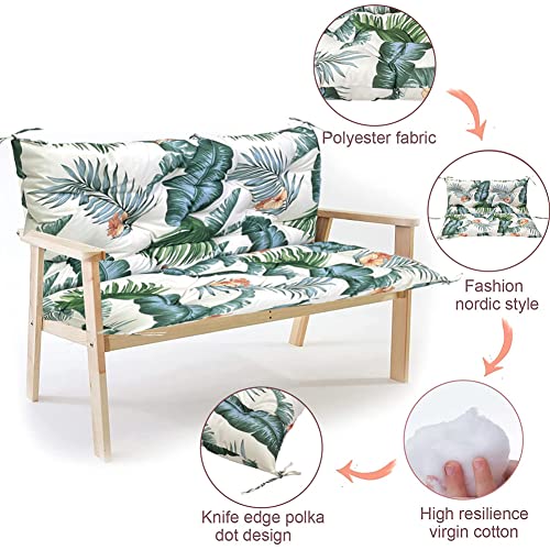 Gppsungd Swing Replacement Cushions With Backrest Outdoor Waterproof Overstuffed Bench Cushion 2-3 Seater For Garden Patio Furniture (Red, 60 X 40 Inch) #TOP1