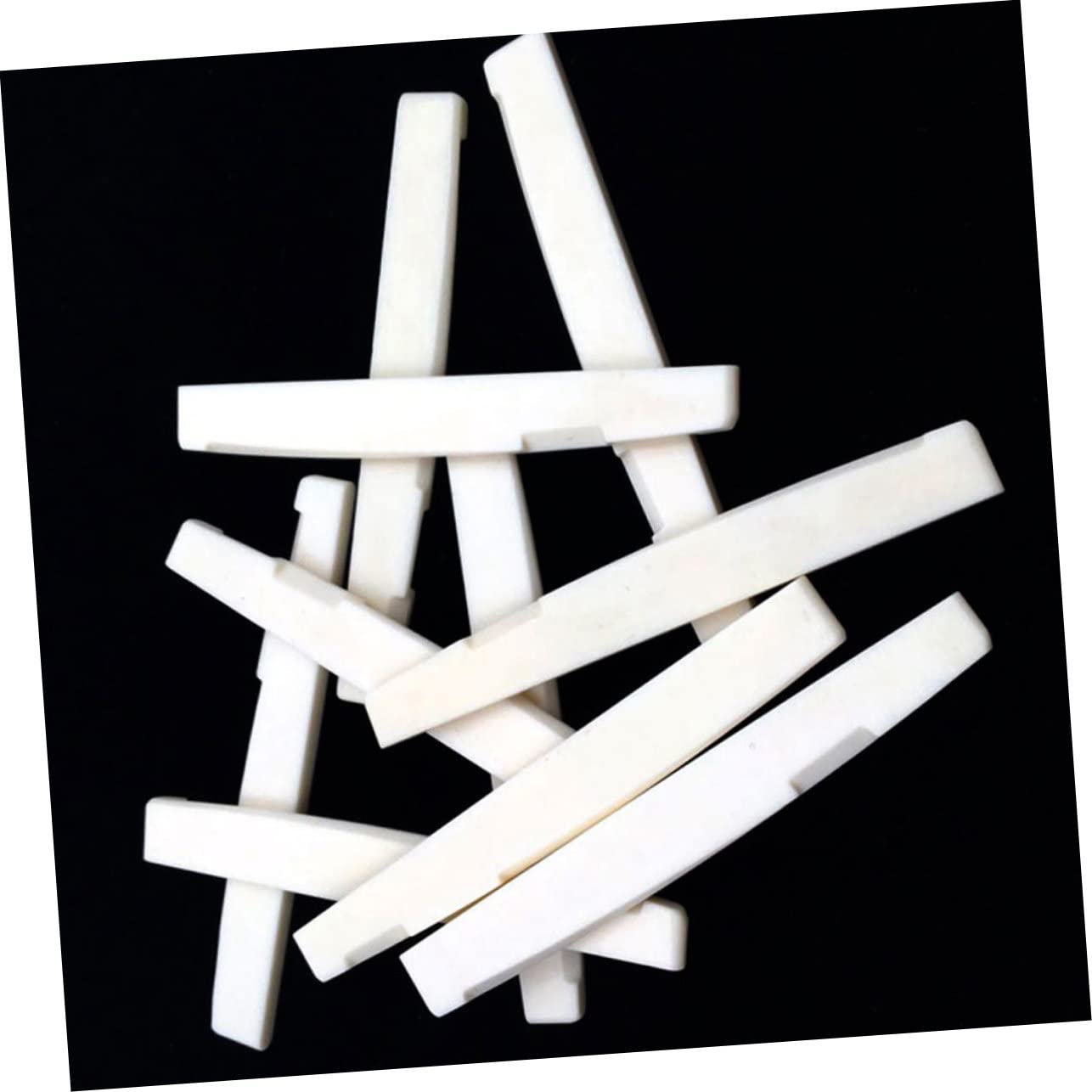 CIMAXIC Cow Bone Pillow Guitar Hard Tail Bridge Nut Set for Classical Guitar Nuts Replacement