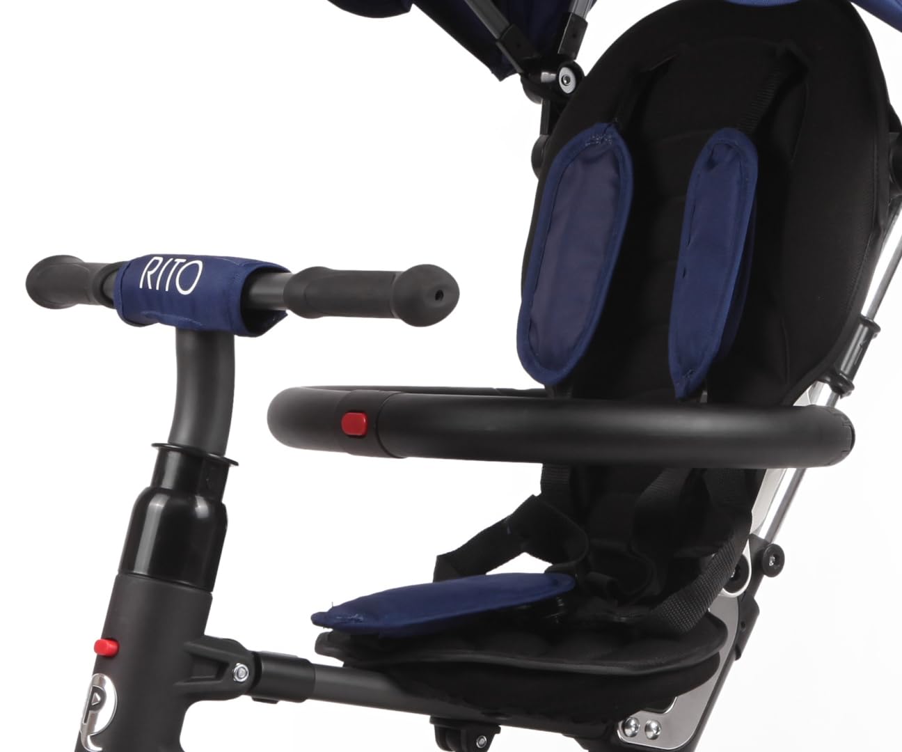 QPlay Triciclo Rito Air junior 90 x 49 x 93 cm, blu acciaio