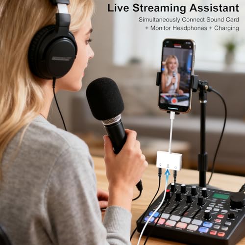 Adaptateur USB-C micro et audio 3.5mm pour diffusion en direct sur iPad Pro - 3
