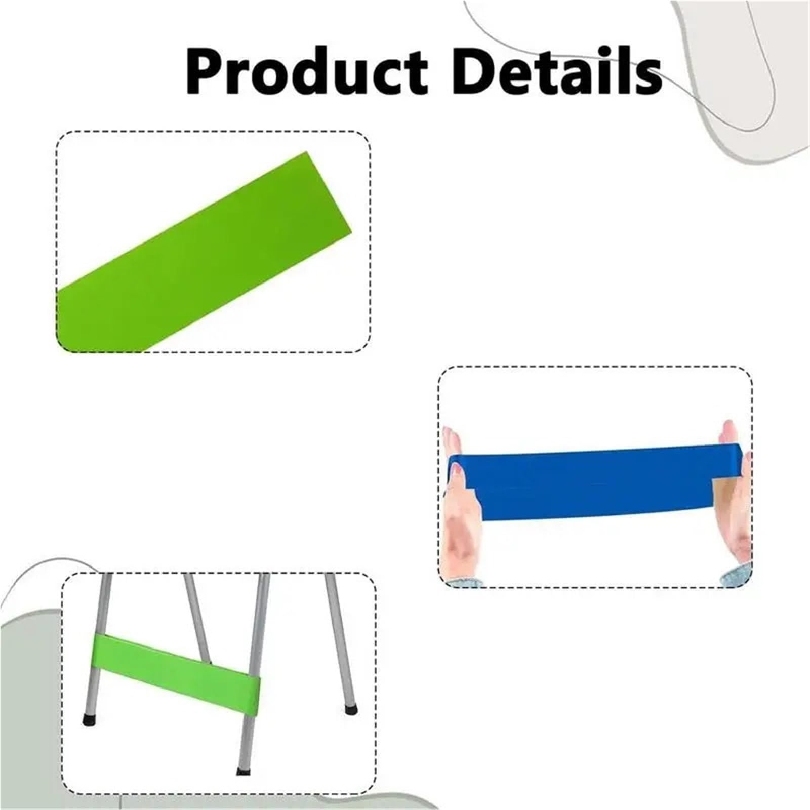 4 fasce elastiche for esercizi, for allenamento, accessori for per Allenamento