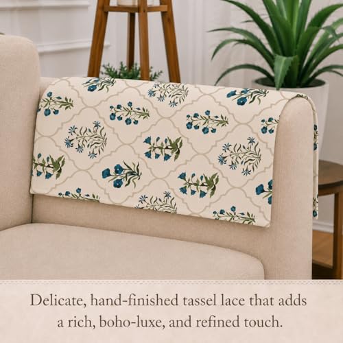 Image of STITCHNEST 'Eden Weaves Collection Series' Sofa Armrest Cover | Elegant Woven Fabric, Washable & Durable for Modern Living (18 x 22 Inches)