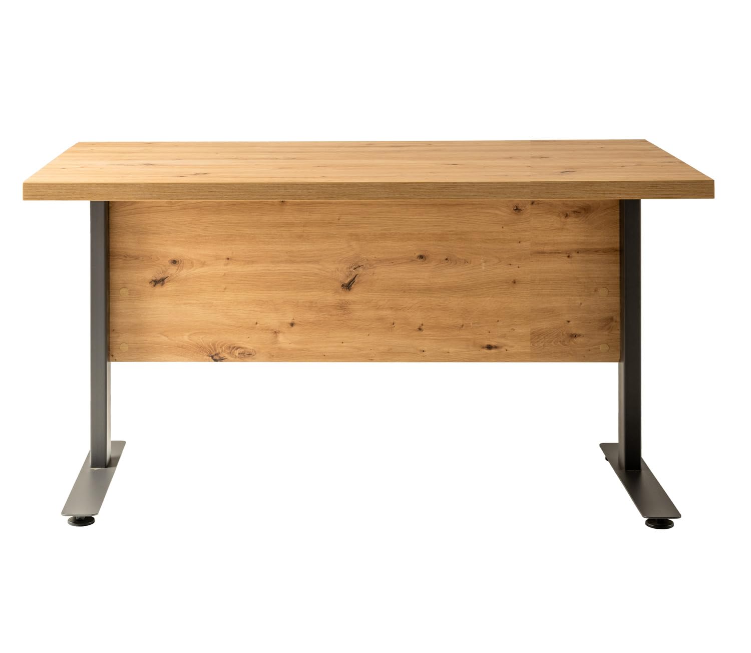 Composad | Scrivania della Linea RILEGA con Gambe in Metallo, Ufficio Moderno, Studio, Scrivania PC, (LxAxP) 120x75x80 cm, Rovere Mielato, Made in Italy
