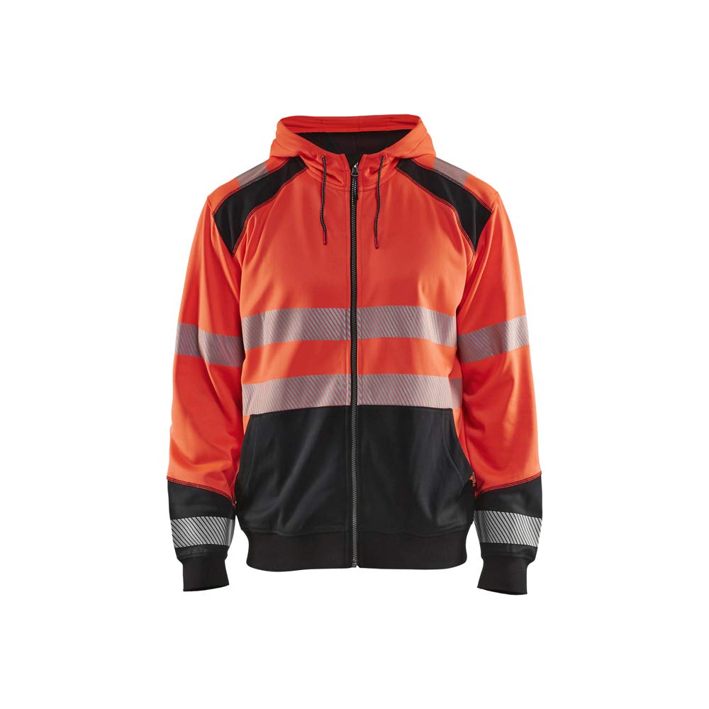 Blaklader 354625285599XXL bluza z kapturem, High Vis czerwony/czarny, rozmiar XXL