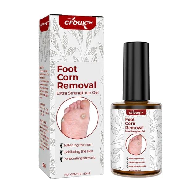 NEW CLICK Footease Corn Eliminator Gel – Professional-Grade Callus & Corn Remover with Fast-Acting Formula – Gentle Exfoliating Treatment for Corns, Calluses, Dead Skin & Foot Care – Easy-to-Apply Gel