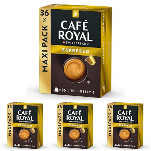 Café Royal Espresso 36 Capsules pour Machine à Café Nespresso (R) - Intensité 5-10 - Capsules...