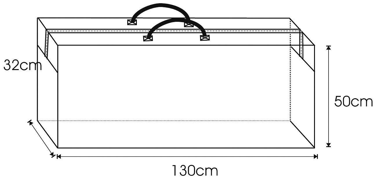 Royal Gardineer Aufbewahrungstasche: 2er-Set Taschen aus Gewebeplane für Gartenmöbel-Sitzkissen (Sitzauflagen Tasche, Gartenstuhl Sitzkissen Abdeckhaube, EIS)