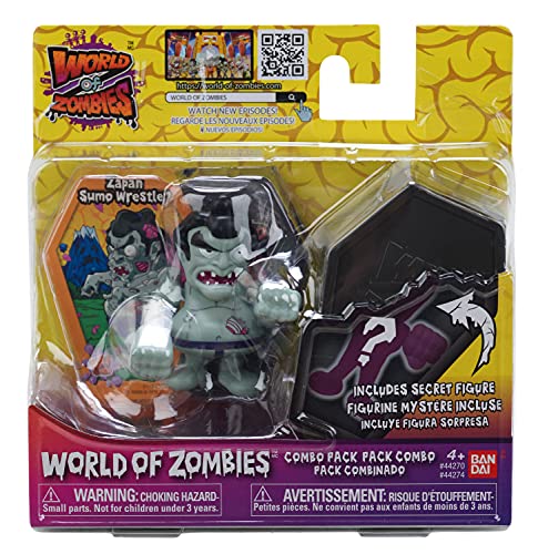 World of Zombies - Pack de Dos Figuras Zapan Sumo Wrestler y Figura Sorpresa (Bandai 44274)