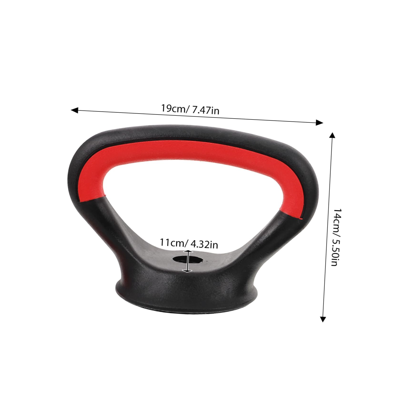 Mikikit Kettlebell Handle Base Kettlebell Plastic Dumbbell Sports Kettle Dumbbells Adjustable Weight Kettlegrip Kettle Handle Kettlebells Adjustable Weight Steel Black