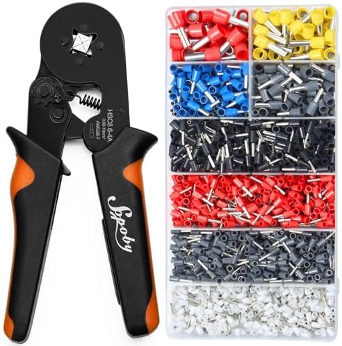Insulated Wire Terminal Crimping Tool - Ratchet Crimper Pliers For Cable Connectors