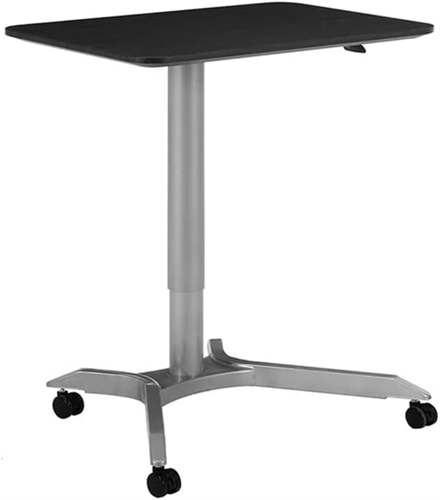 MYUYEE Luxury Overbed Table With Wheels Rolling Laptop Table Overbed Desk Rolling Laptop Stand Over Bed Desk Laptop Desk (B)