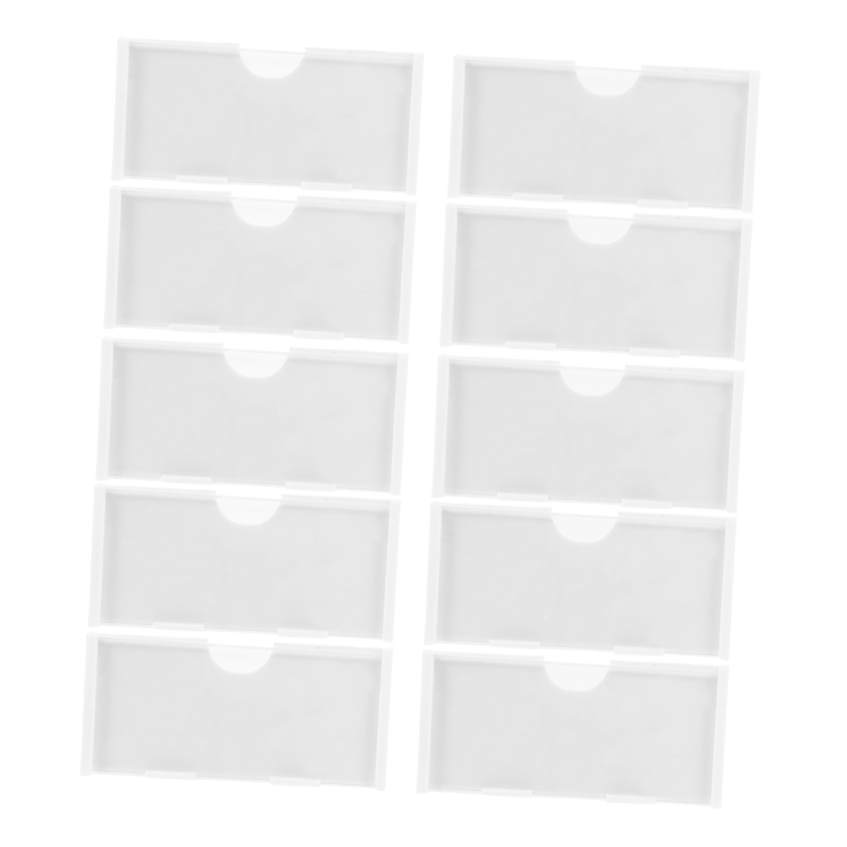 Gogogmee Efficient Supermarket Tag Holders 10pcs Plastic Retail Shelf Tag Clips Reusable Shopping Mall Label Holders