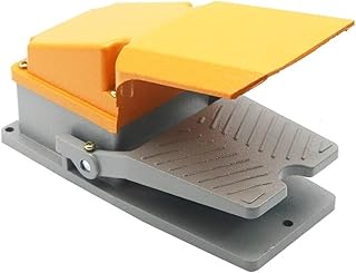 LT4 380V 5A interruptor de pie de máquina herramienta amarillo interruptor de pie de contacto plateado
