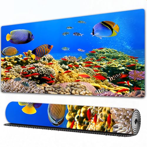 FEHWI Alfombrilla ratón 90×40 cm,Fotografía de una Colonia de...