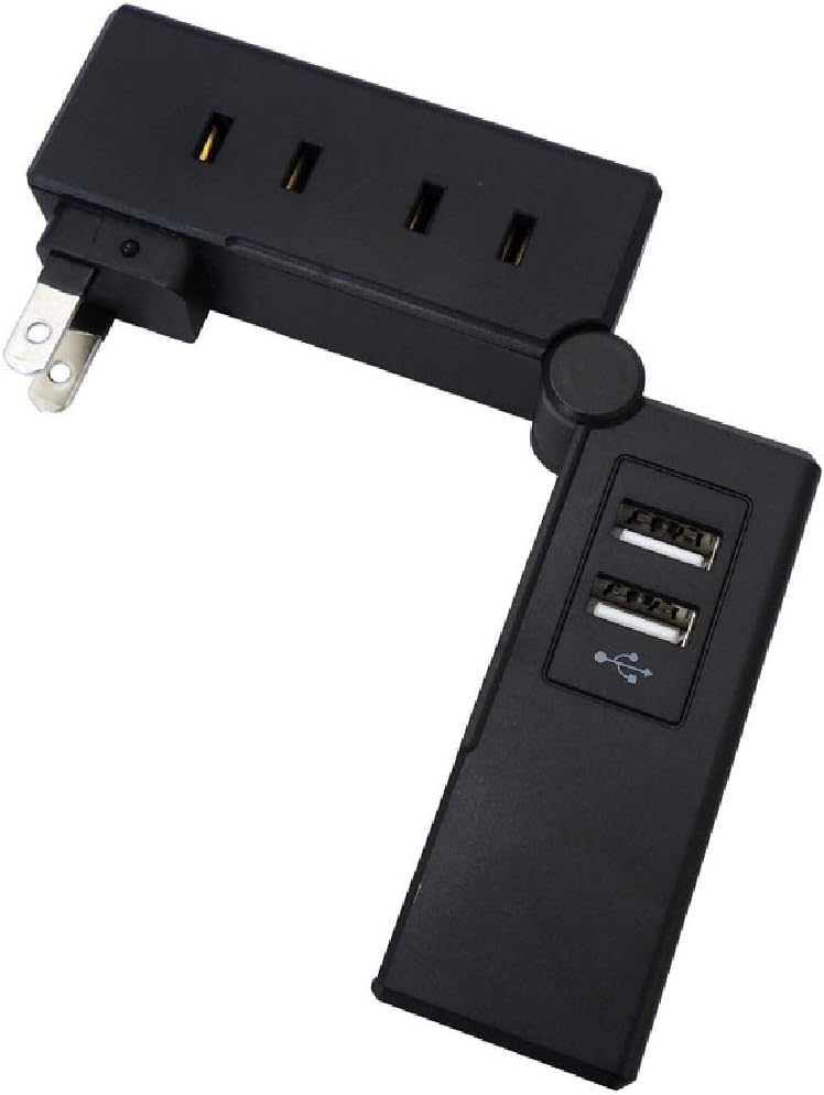 Amazon.co.jp: トップランド モバイルタップ USB付き AC4個口 USB2ポート 折りたたみ オートパワーシステム搭載 ...