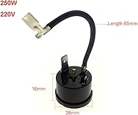 Vista 2 de Protector de sobrecarga térmica del compresor 220V para refrigerador HX1/3HP