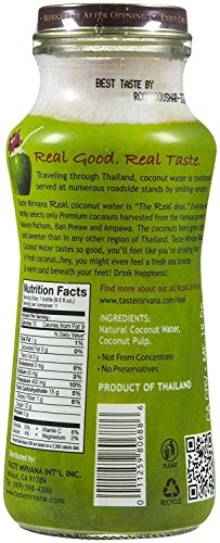Taste Nirvana Coconut Water - With Pulp - 9.5 Oz - 12 Ct #TOP1