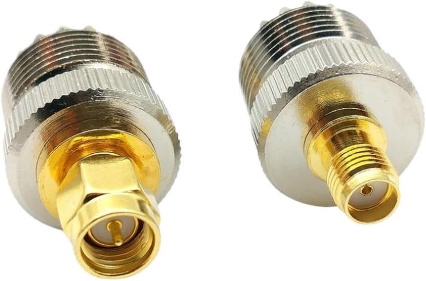 50PCS UHF SO-239 Female Jack to SMA Female/SMA Male RF Adapter Connector(UHF to SMA Male)