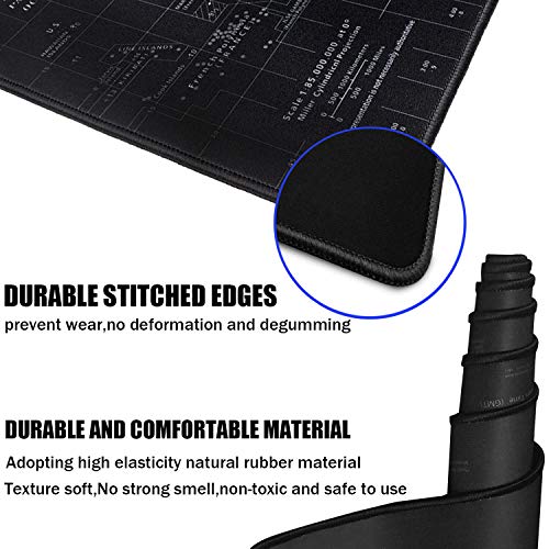 Gaming Mouse Pad, Upgraded Larger Durable 31.5"X15.7" Mat, Waterproof Extended Large Gaming Mouse Pad With Stitched Edges, Large Anti-Slip Rubber Base Gaming Mouse Pad For Gaming Home Office #TOP1