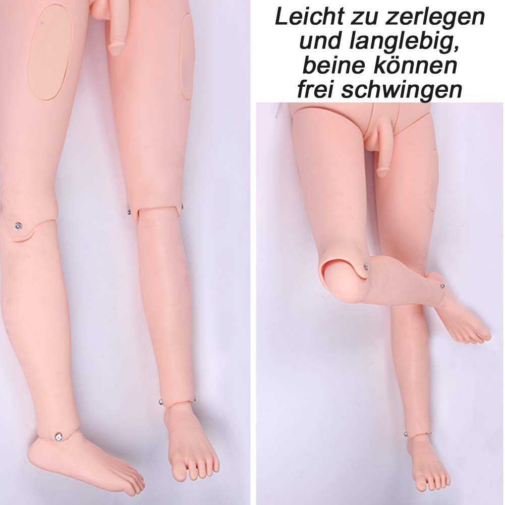 AMITD Fachmann Patientenpflege Puppe 170 cm Lebensgroß Männer Modell mit Blutdruckmessung für Pflegepraxis und medizinische Ausbildung