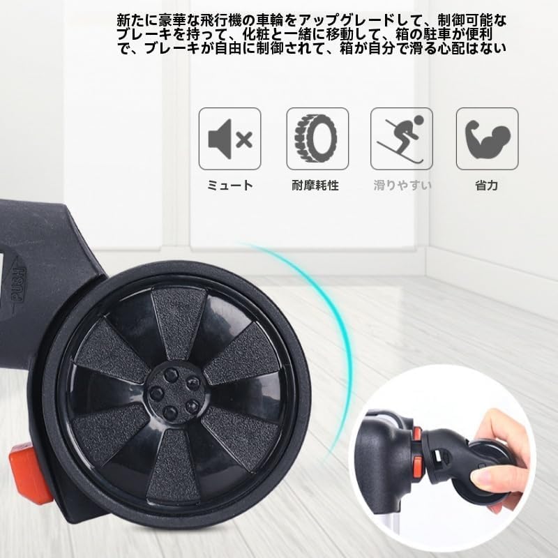 NYHGOXM プロ用メイクボックス 大容量 キャスター付き 鍵付き 3層式 ネイル機材収納対応 メイクキャリーケース 美容師 メイ