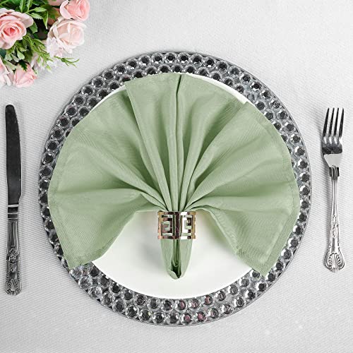 Servilletas de Tela Cuadradas Verde Salvia Pack x25 17" x 17" miniatura 7