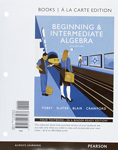 Beginning & Intermediate Algebra 0134187938 Book Cover
