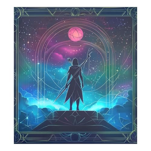 Cubierta magnética para puerta de lavavajillas con diseño de arquero y arquero de Sagitario, 23 x 26 pulgadas