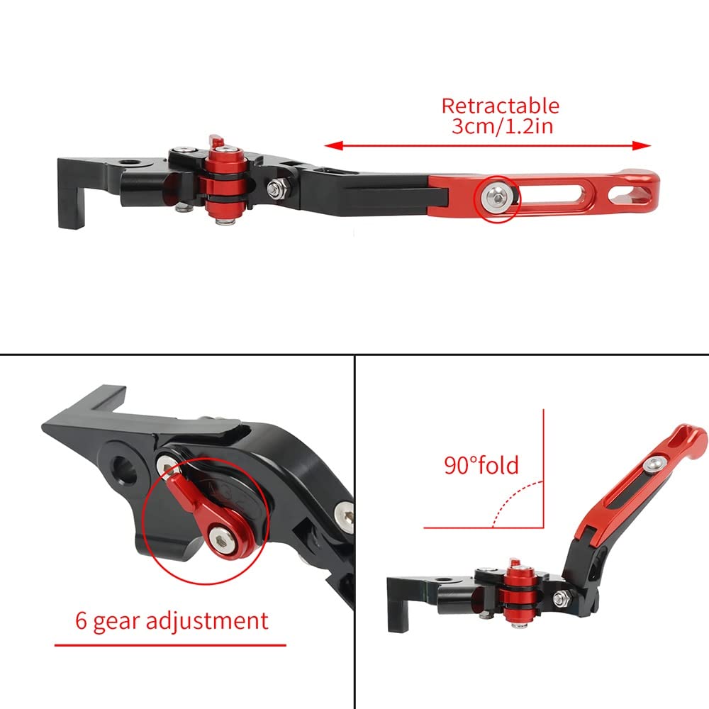 ブレーキクラッチレバーハンドルに オートバイアクセサリー折りたたみ 
