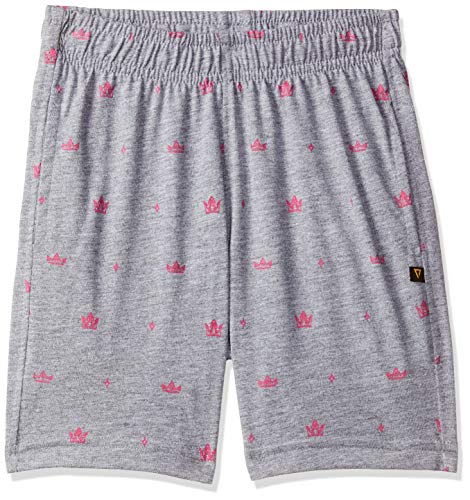Image of PROTEENS Girl's Regular fit Cotton Shorts (P-GS002-GREY Melange Grey 65 | 5-6 Years)