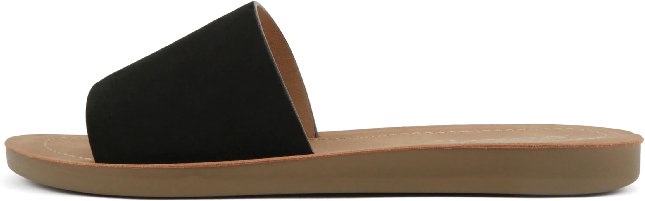 Shoes Efron-S Women Flip Flops Basic Plain Slippers Slip On Sandals Slides Casual Peep Toe Beach